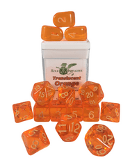 Role 4 Initiative - Translucent Orange/Light Orange Numbers Arch'D4 15pc